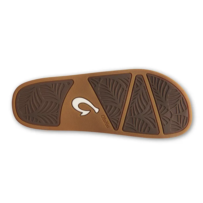 Women Kmola Womens Woven Slide Sandals Tan Olukai Leather Women Kmola Womens Woven Slide Sandals Tan Olukai Leather