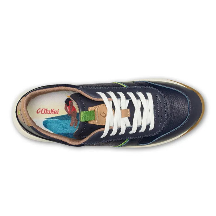 Women Kaulele Womens Leather Sneakers Trench Blue Olukai Leather Women Kaulele Womens Leather Sneakers Trench Blue Olukai Leather