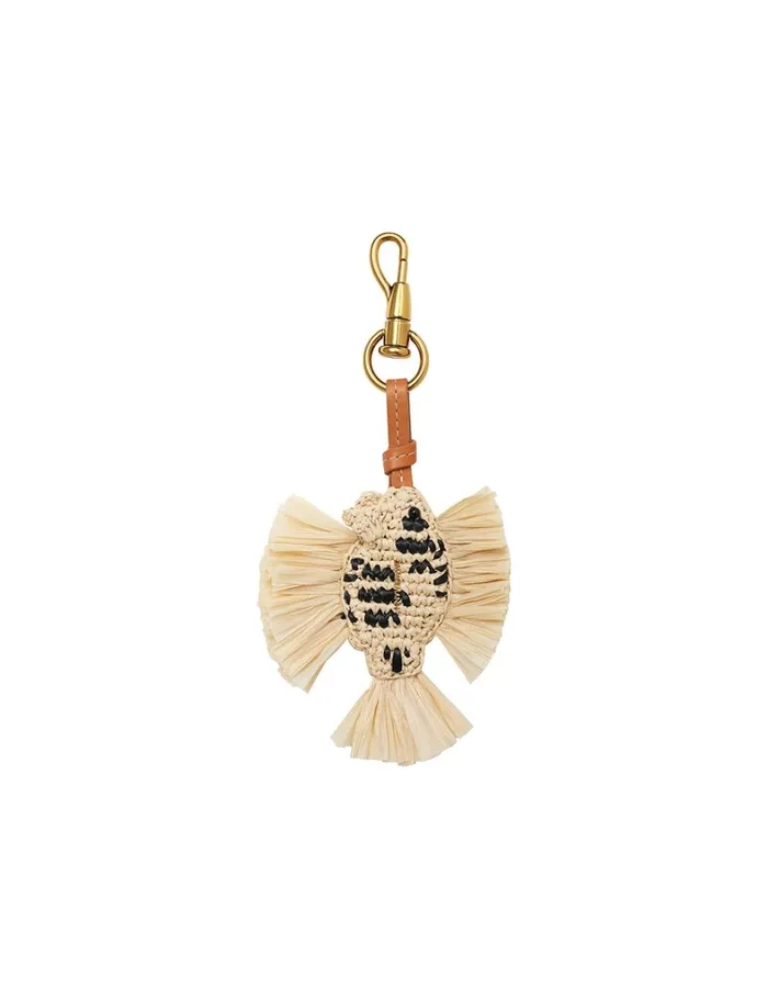 Women Keychains and Charms Zimmermann Fish Bag Charm Natural