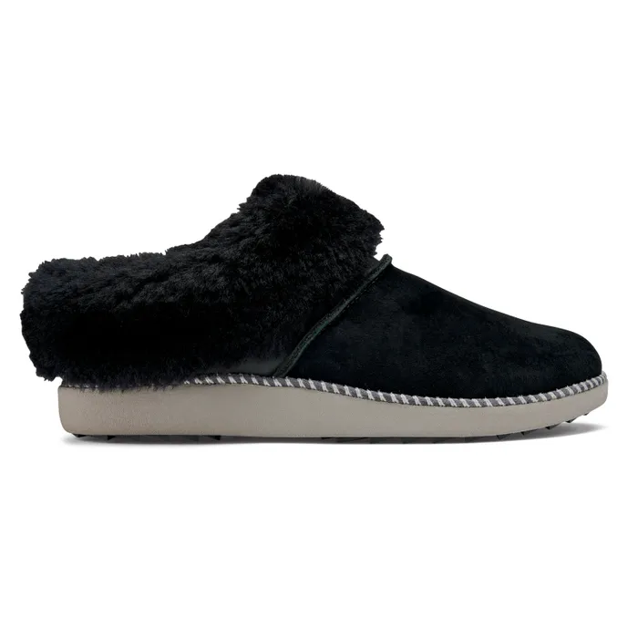 Women Kui Womens IndoorOutdoor Slippers Black Fog Olukai IndoorOutdoor