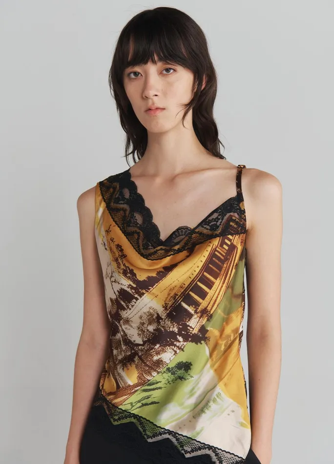 Women Lace Trim Camisole Top MONSE Tops