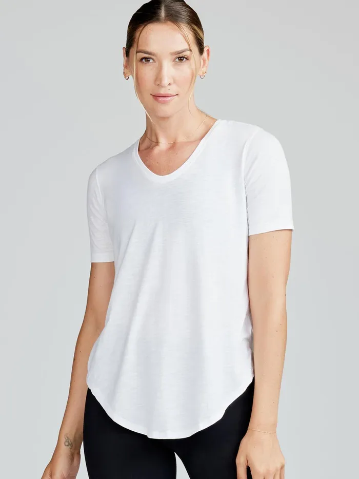 Women Longline TShirt Tasc Performance Short Sleeve TShirts Polos