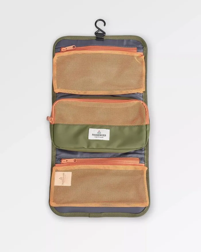 WomenMen Backpacks and Bags Passenger Drop Recycled Wash Kit Khaki Khaki