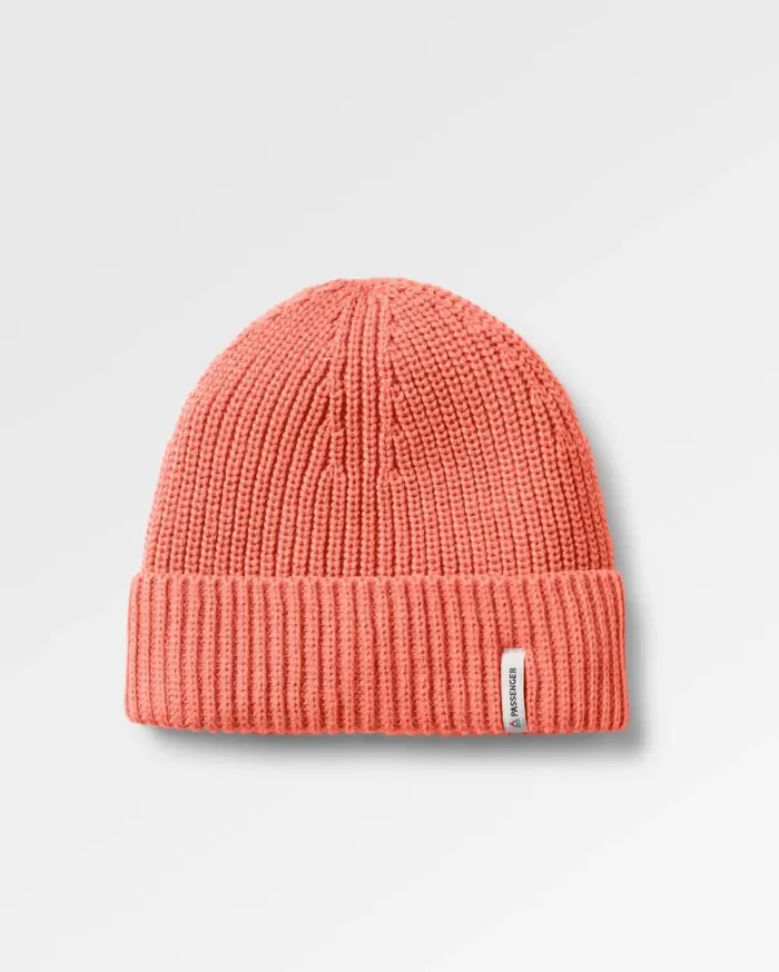 WomenMen Beanies Passenger Compass Recycled Beanie Shell Pink Shell Pink