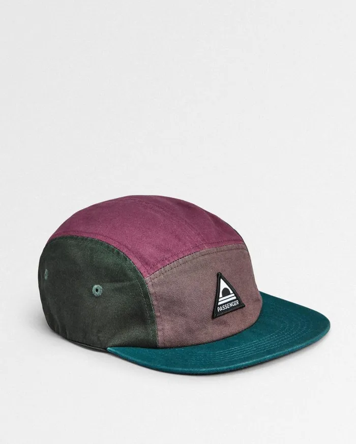 WomenMen Caps and Hats Passenger Fixie Recycled 5 Panel Cap Grape Multi Grape Multi