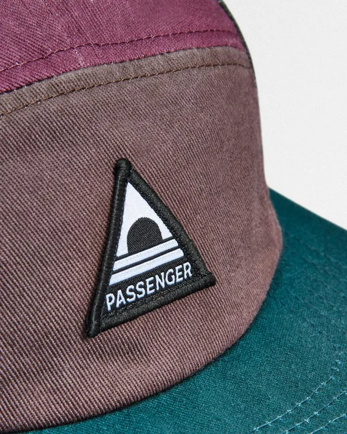 WomenMen Caps and Hats Passenger Fixie Recycled 5 Panel Cap Grape Multi Grape Multi