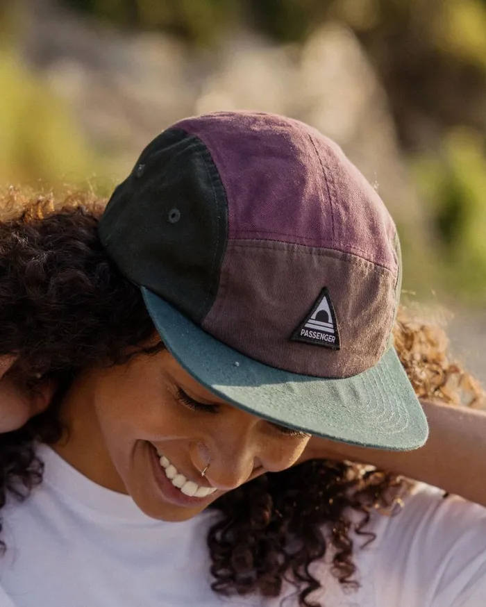 WomenMen Caps and Hats Passenger Fixie Recycled 5 Panel Cap Grape Multi Grape Multi