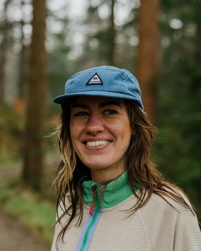 WomenMen Caps and Hats Passenger Fixie Recycled 5 Panel Cap Tidal Blue Tidal Blue