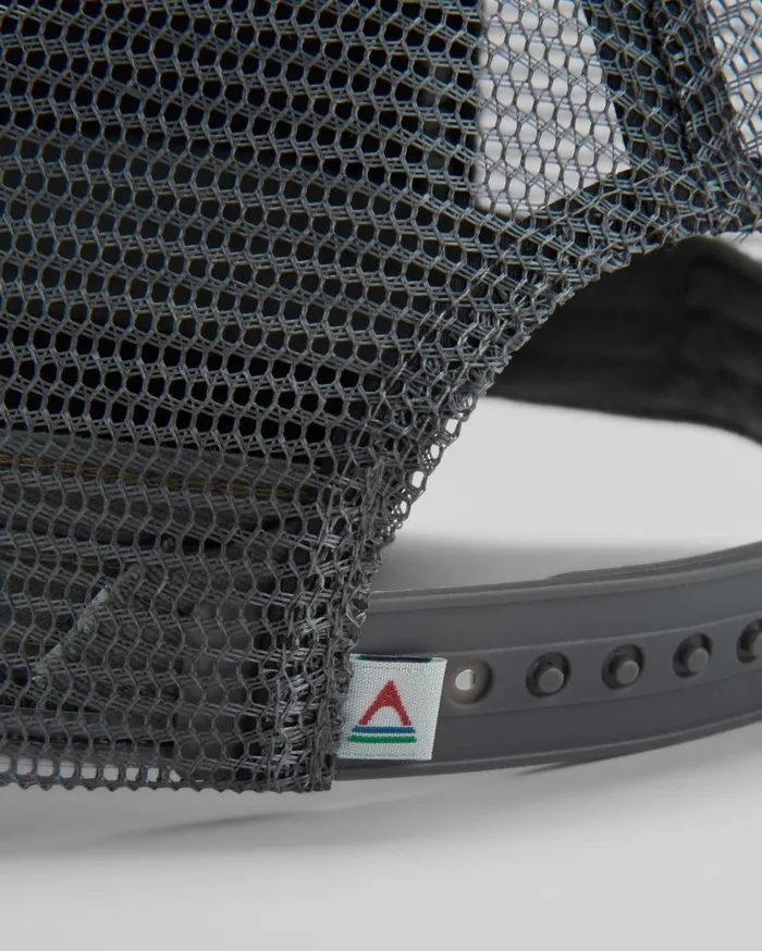 WomenMen Caps and Hats Passenger Heritage Mesh Snapback Cap Storm Grey Black Storm Grey Black