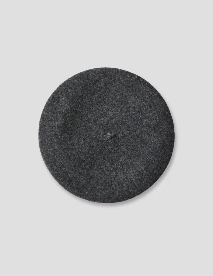 WomenMen Mhl Wool Beret Charcoal Margaret Howell Hats