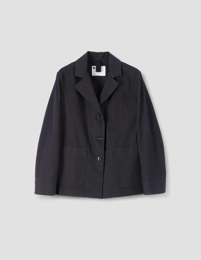 Women Mhl Asymmetric Blazer Indigo Margaret Howell Jackets and Coats