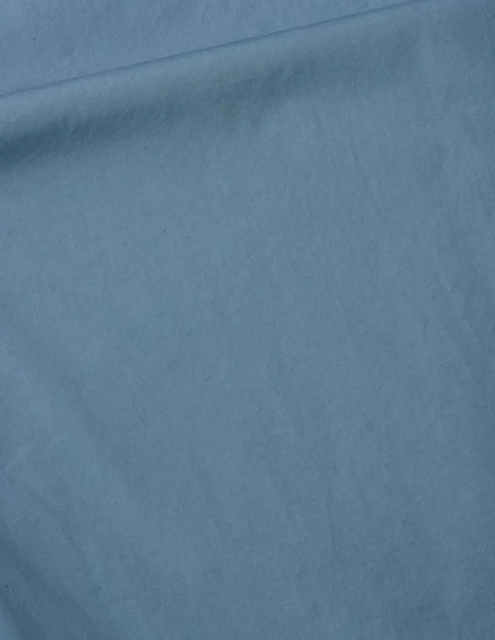 Women Mhl Button Through Collarless Shirt Uniform Blue Margaret Howell Shirts