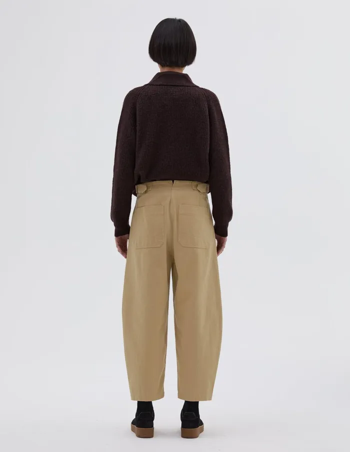 Women Mhl Collared Cardigan Chocolate Margaret Howell Knitwear