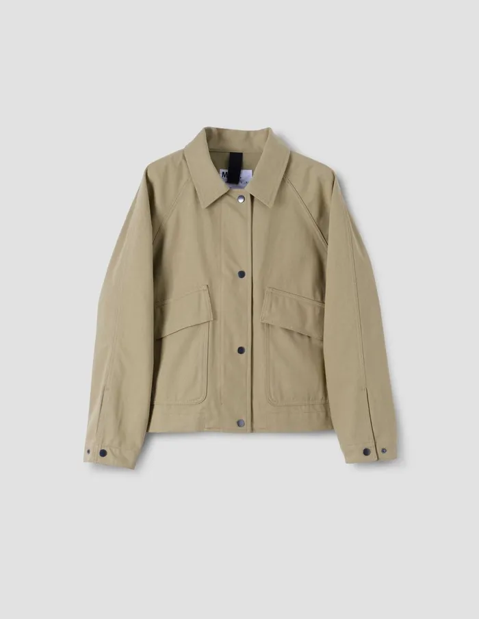 Women Mhl Raglan Work Jacket Stone Margaret Howell Jackets and Coats