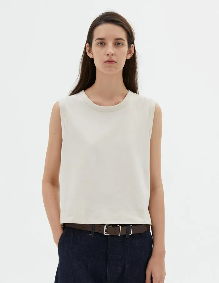 Women Mhl Tank Top Off White Margaret Howell Sportswear