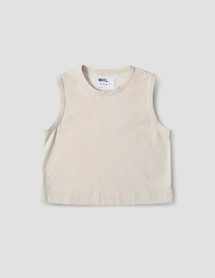 Women Mhl Tank Top Off White Margaret Howell Sportswear