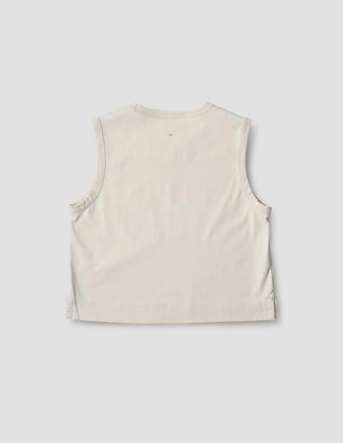 Women Mhl Tank Top Off White Margaret Howell Sportswear