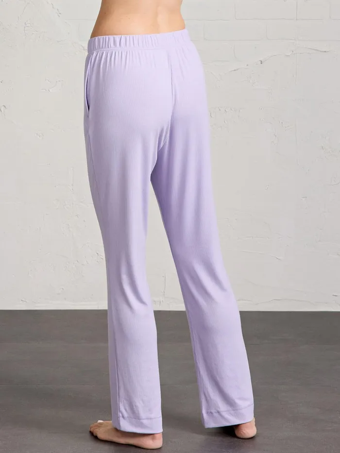 Women Microluxe Rib Sleep Pant Tasc Performance Sleepwear