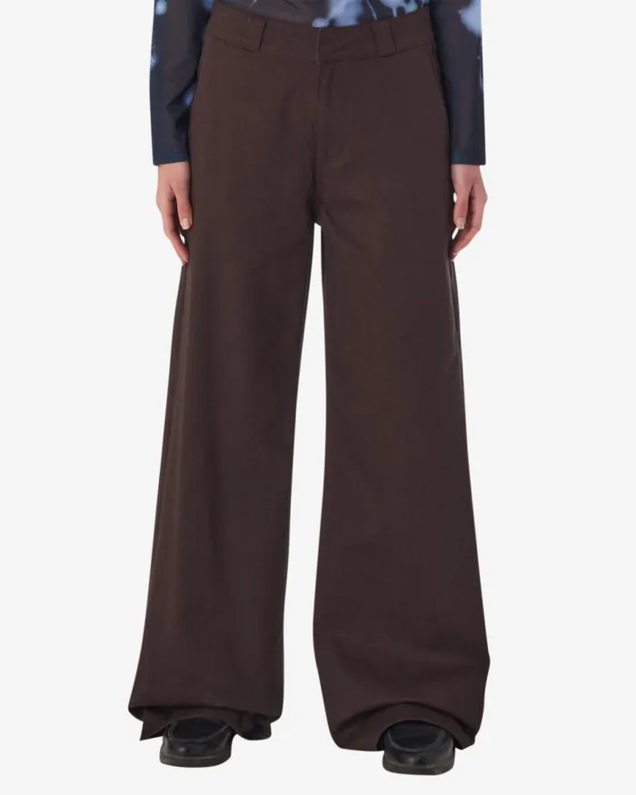 Women MILA WORK PANT Silver Grey OBEY Clothing BOTTOMS