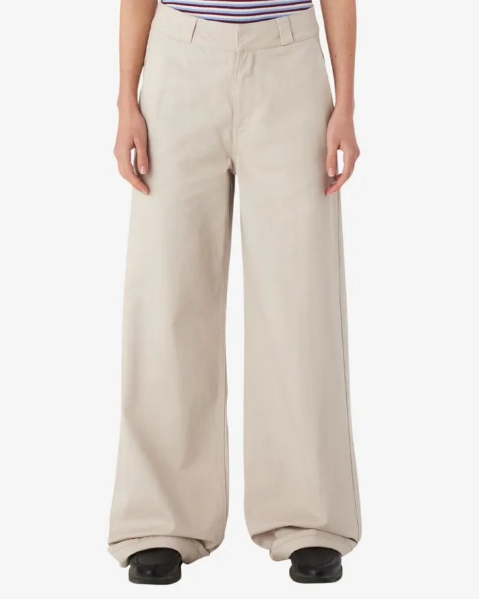 Women MILA WORK PANT Silver Grey OBEY Clothing BOTTOMS