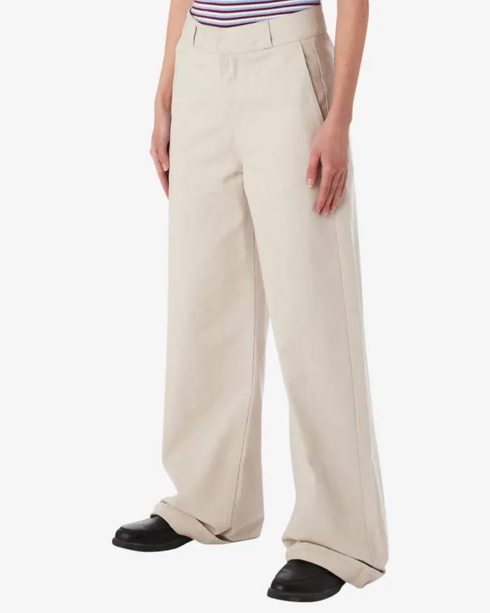 Women MILA WORK PANT Silver Grey OBEY Clothing BOTTOMS