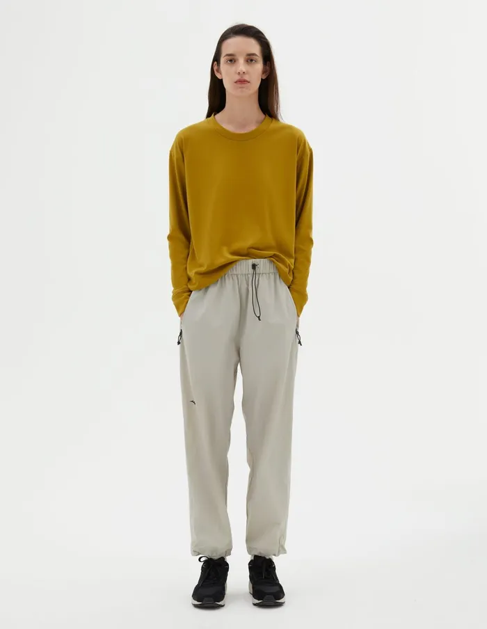 Women Mizuno Rain Trouser Light Stone Margaret Howell Trousers