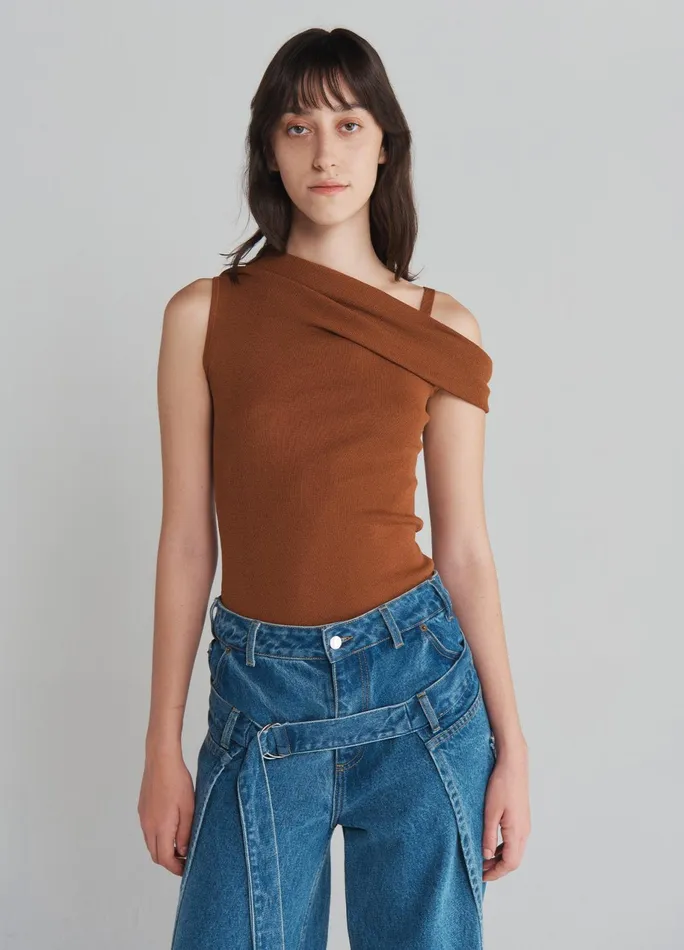 Women Off Shoulder Knitted Top MONSE Tops