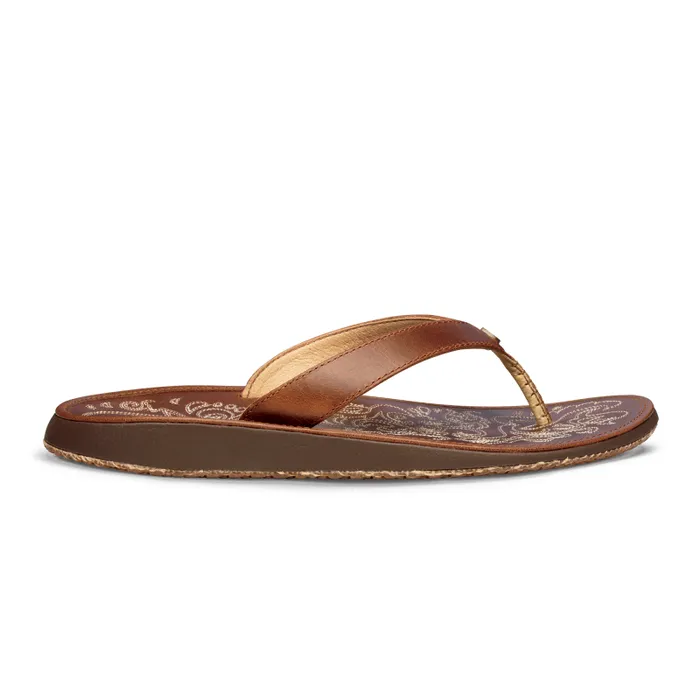 Women Paniolo Womens Premium Leather Sandals Natural Olukai Leather