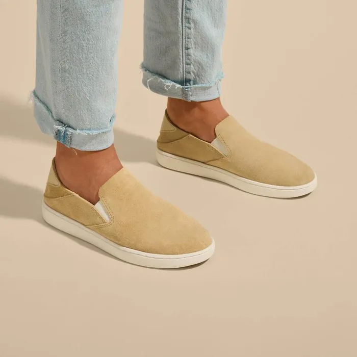 Women Pehuea Luxe Womens Suede SlipOn Shoes Toasted Coconut Olukai Leather Women Pehuea Luxe Womens Suede SlipOn Shoes Toasted Coconut Olukai Leather