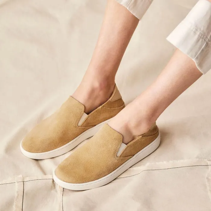 Women Pehuea Luxe Womens Suede SlipOn Shoes Toasted Coconut Olukai Leather Women Pehuea Luxe Womens Suede SlipOn Shoes Toasted Coconut Olukai Leather