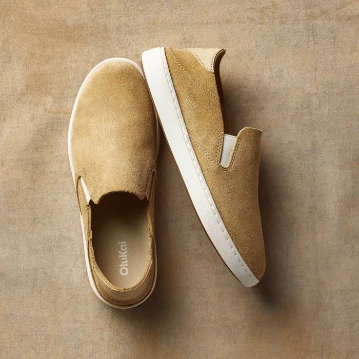 Women Pehuea Luxe Womens Suede SlipOn Shoes Toasted Coconut Olukai Leather Women Pehuea Luxe Womens Suede SlipOn Shoes Toasted Coconut Olukai Leather