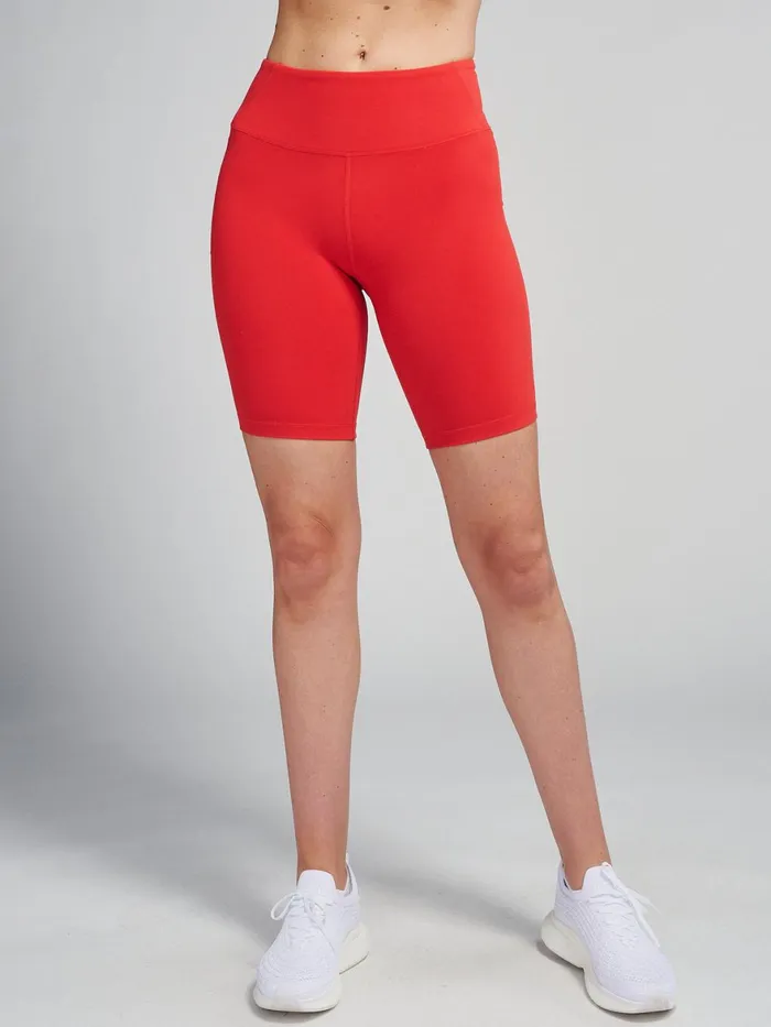 Women Sculptive Pocket Bike Short 8in Tasc Performance Yoga Studio