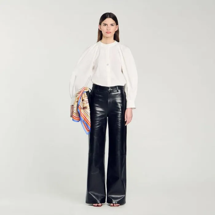 Women Tops and Shirts SANDRO Fullsleeved Shirt White