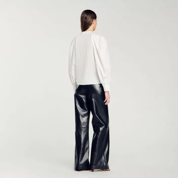 Women Tops and Shirts SANDRO Fullsleeved Shirt White