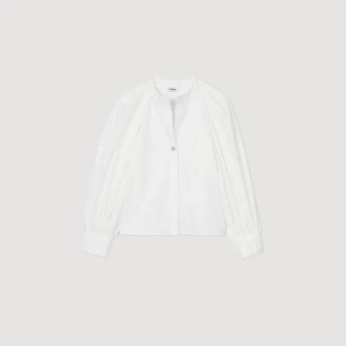 Women Tops and Shirts SANDRO Fullsleeved Shirt White
