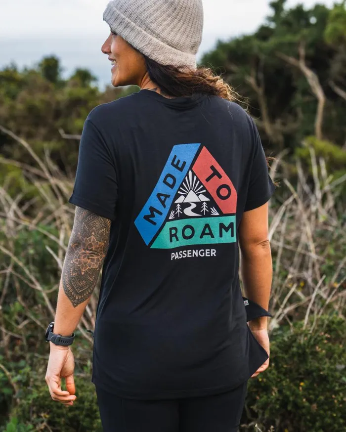 Women Tops Passenger Aurora Recycled Active TShirt Black Black