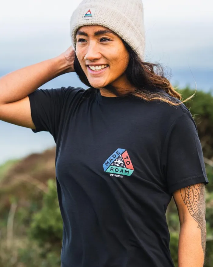 Women Tops Passenger Aurora Recycled Active TShirt Black Black