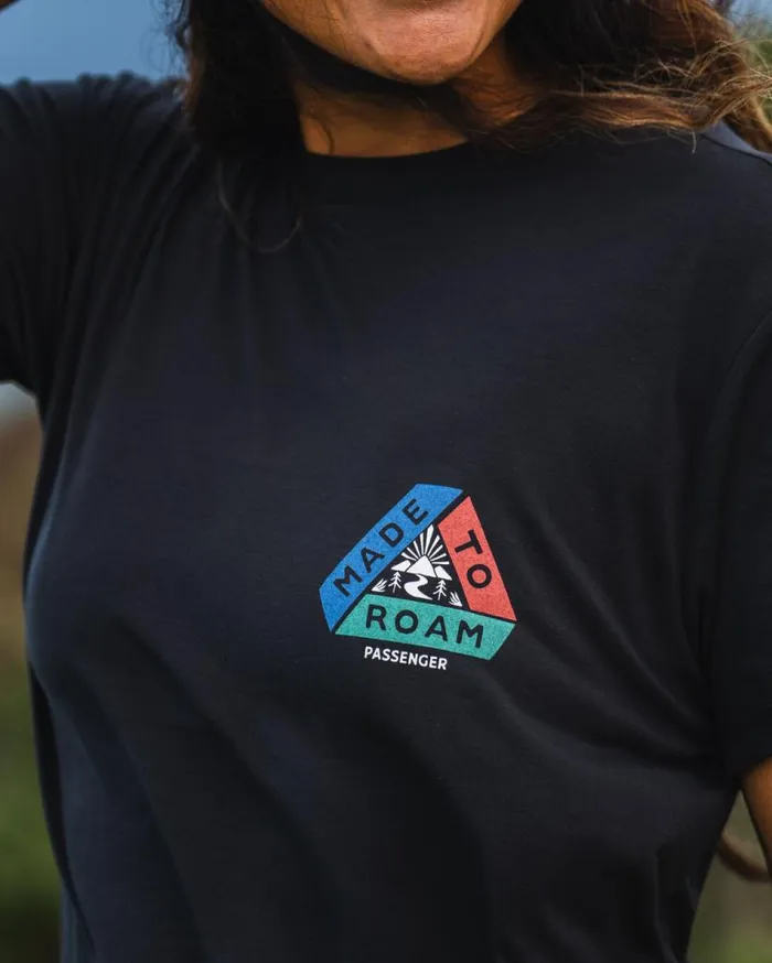 Women Tops Passenger Aurora Recycled Active TShirt Black Black