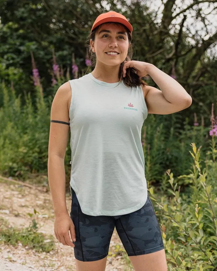 Women Tops Passenger Blue Bird Recycled Active Vest Mint Green Mint Green