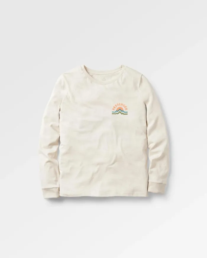 Women Tops Passenger Breathe Recycled Cotton LS TShirt Milky Marl Milky Marl
