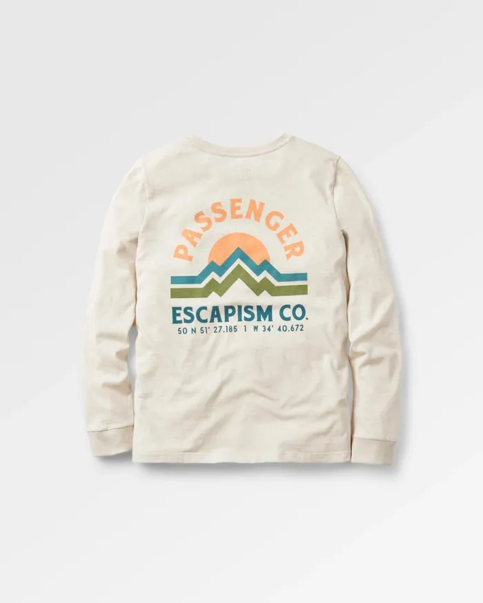 Women Tops Passenger Breathe Recycled Cotton LS TShirt Milky Marl Milky Marl
