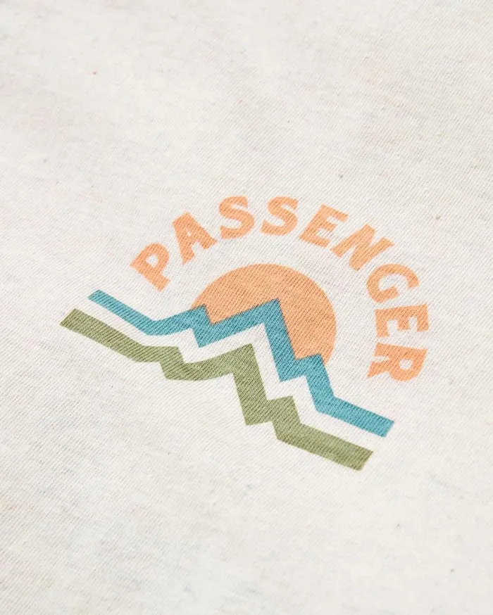 Women Tops Passenger Breathe Recycled Cotton LS TShirt Milky Marl Milky Marl