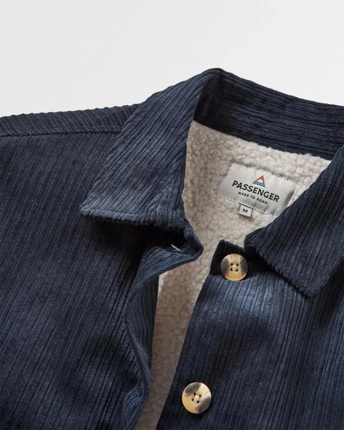 Women Tops Passenger Flint Corduroy Overshirt Deep Navy Deep Navy
