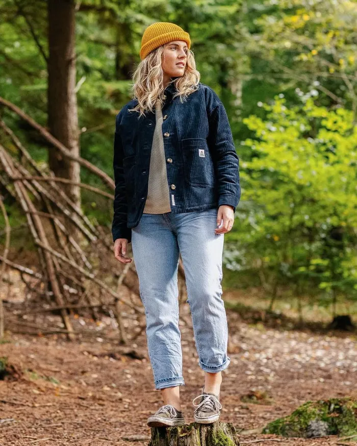 Women Tops Passenger Flint Corduroy Overshirt Deep Navy Deep Navy