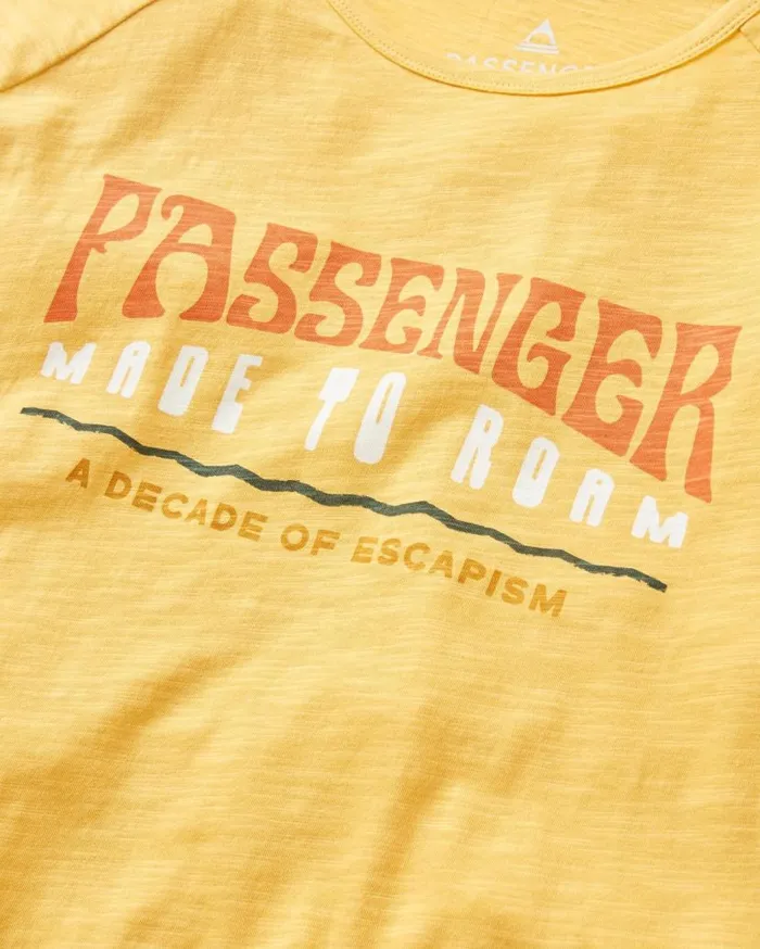 Women Tops Passenger La Sarena Recycled Cotton Oversized LS TShirt Ochre Yellow Ochre Yellow