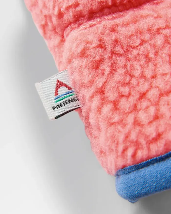 Women Tops Passenger Maine 20 12 Zip Recycled Sherpa Fleece Shell Pink Shell Pink