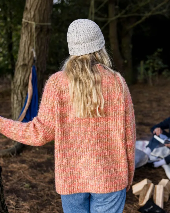 Women Tops Passenger Mountainside Mock Neck Recycled Knitted Jumper Apricot Apricot