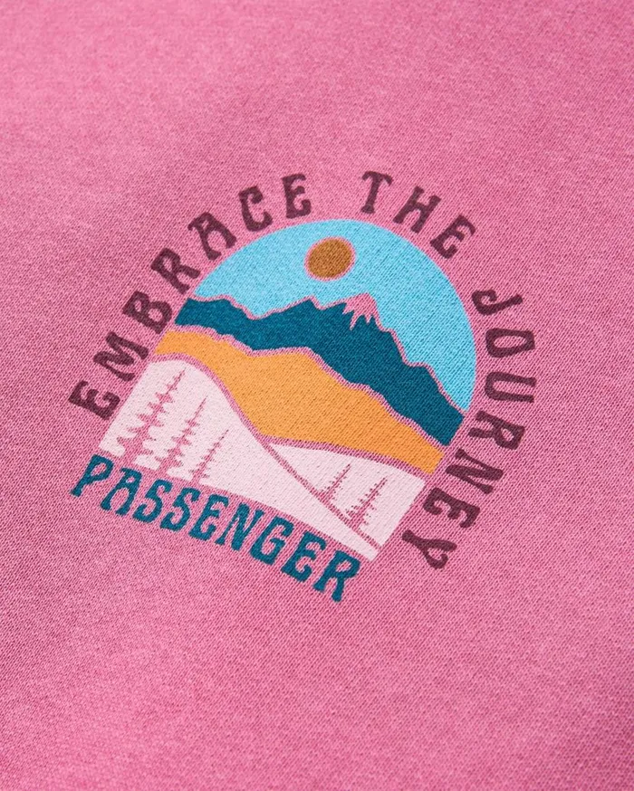 Women Tops Passenger Outlook Recycled Cotton Hoodie Mauve Haze Mauve Haze