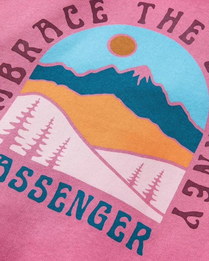 Women Tops Passenger Outlook Recycled Cotton Hoodie Mauve Haze Mauve Haze