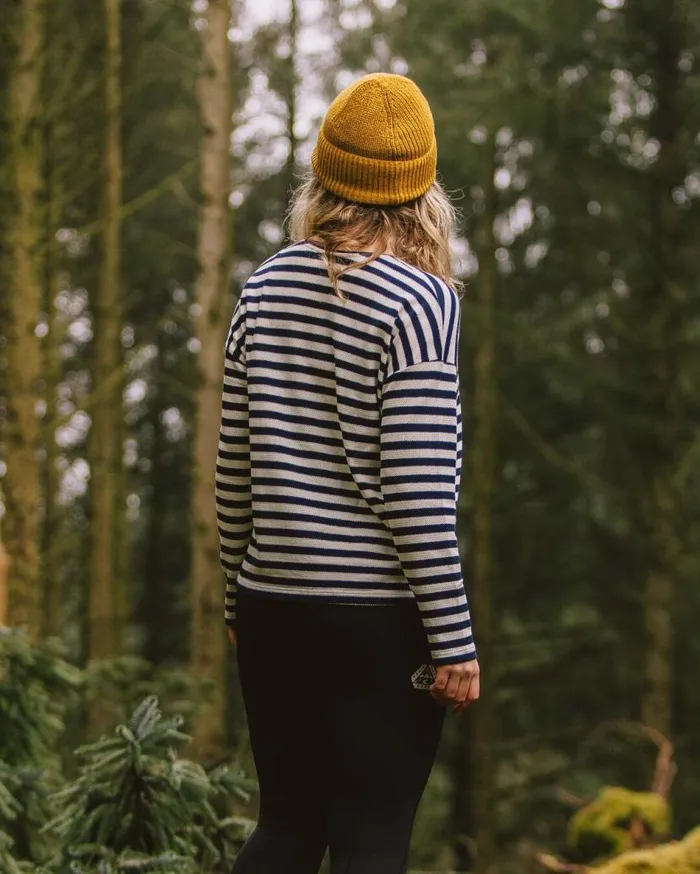 Women Tops Passenger Panorama Striped LS TShirt Deep Navy Deep Navy